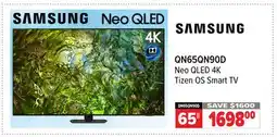 2001 Audio Video QN65QN90D SAMSUNG 65 Neo QLED 4K Tizen OS Smart TV offer