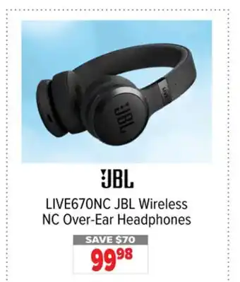 2001 Audio Video JBL LIVE670NC Wireless NC Over-Ear Headphones offer