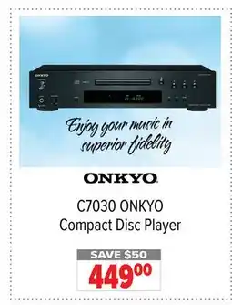 2001 Audio Video C7030 ONKYO Compact Disc Player offer