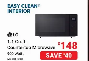 Visions Electronics LG 1.1 Cu.ft. Countertop Microwave offer