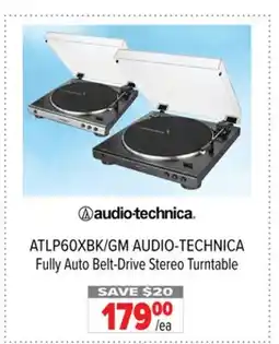 2001 Audio Video ATLP60XBK/GM AUDIO-TECHNICA Fully Auto Belt-Drive Stereo Turntable offer