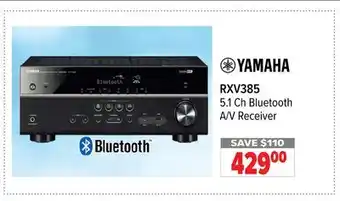 2001 Audio Video YAMAHA RXV385 5.1 Ch Bluetooth A/V Receiver offer