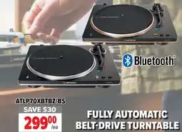 2001 Audio Video audio-technica ATLP70XBTBZ/BS FULLY AUTOMATIC BELT-DRIVE TURNTABLE offer
