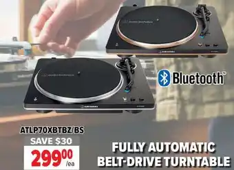 2001 Audio Video audio-technica ATLP70XBTBZ/BS FULLY AUTOMATIC BELT-DRIVE TURNTABLE offer