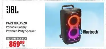 2001 Audio Video PARTYBOX520 JBL Portable Battery Powered Party Speaker offer