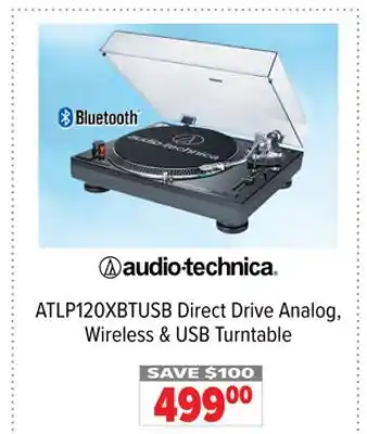 2001 Audio Video ATLP120XBTUSB Direct Drive Analog, Wireless & USB Turntable offer