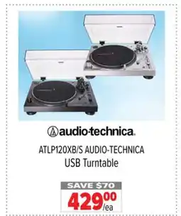 2001 Audio Video ATLP120XB/S AUDIO-TECHNICA USB Turntable offer