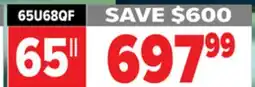 2001 Audio Video 65U68QF Hisense 65 65U68QF QLED Mini-LED TV offer