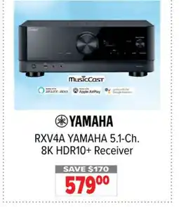 2001 Audio Video RXV4A YAMAHA 5.1-Ch. 8K HDR10 + Receiver offer
