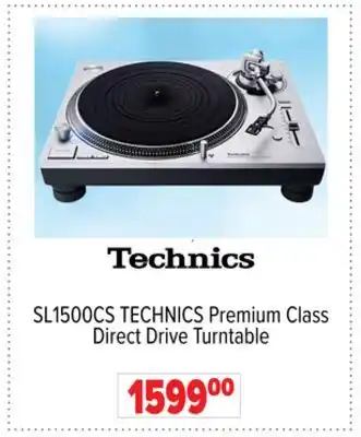 2001 Audio Video SL1500CS TECHNICS Premium Class Direct Drive Turntable offer