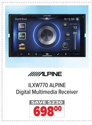 2001 Audio Video ILXW770 ALPINE Digital Multimedia Receiver offer