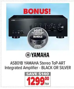 2001 Audio Video AS801B YAMAHA Stereo ToP-ART Integrated Amplifier-BLACK OR SILVER offer