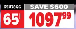 2001 Audio Video 65U78QG Hisense 65 QLED Mini-LED Pro offer
