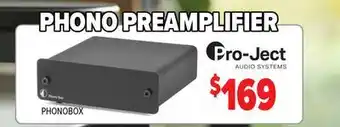 2001 Audio Video PHONOBOX Pro-Ject PHONO PREAMPLIFIER offer