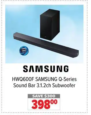 2001 Audio Video HWQ600F SAMSUNG Q-Series Sound Bar 3.1. 2ch Subwoofer offer