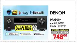 2001 Audio Video DRA900H DENON 2.2 Ch. 100W 8K AV Receiver offer