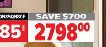 2001 Audio Video QN85QN80F SAMSUNG 85 Neo QLED 4K QN80F VISION AI SMART TV offer