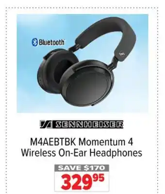 2001 Audio Video M4AEBTBK Momentum 4 Wireless On-Ear Headphones offer