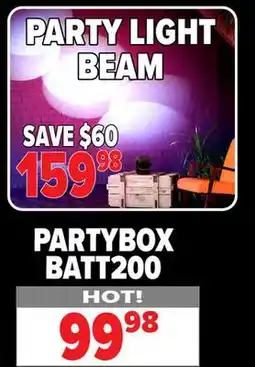2001 Audio Video BATT200 PARTYBOX offer