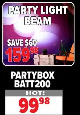 2001 Audio Video BATT200 PARTYBOX offer