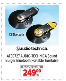 2001 Audio Video ATSB727 AUDIO-TECHNICA Sound Burger Bluetooth Portable Turntable offer