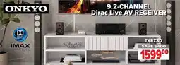 2001 Audio Video ONKYO TXRZ30 9.2-CHANNEL Direct Live AV RECEIVER offer