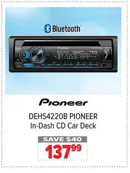 2001 Audio Video DEHS4220B PIONEER In-Dash CD Car Deck offer