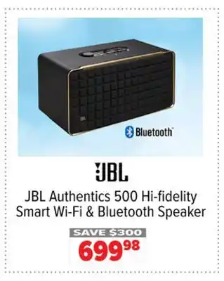2001 Audio Video JBL Authentics 500 Hi-fidelity Smart Wi-Fi & Bluetooth Speaker offer