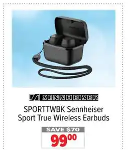 2001 Audio Video SPORTTWBK Sennheiser Sport True Wireless Earbuds offer