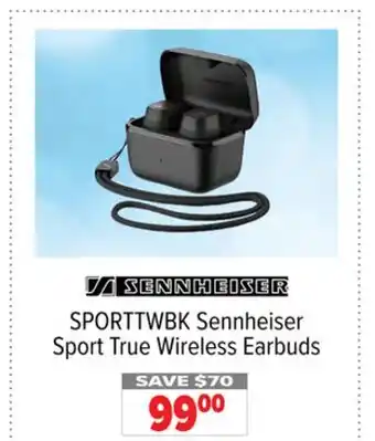 2001 Audio Video SPORTTWBK Sennheiser Sport True Wireless Earbuds offer
