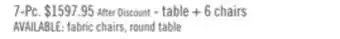 The Brick Vale 7pc Dining Set with Table & 6 Chairs, Wood, 72W - Brown & Beige offer