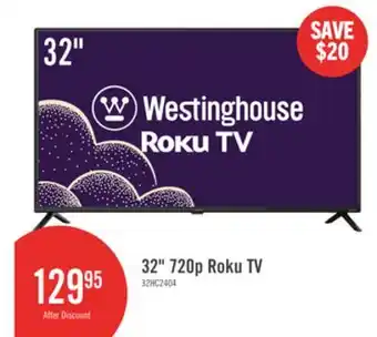 The Brick Westinghouse 32 HD Roku Smart TV offer