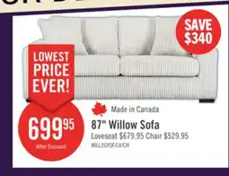 The Brick 87 Willow Sofa offer