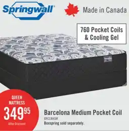 The Brick Springwall Barcelona Tight Top Medium Queen Mattress offer