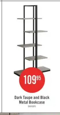 The Brick Dark Taupe Black Metal Bookcase offer