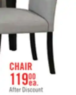 The Brick Verona Dining Chair with Linen-Look Fabric, Wood - Light Grey offer