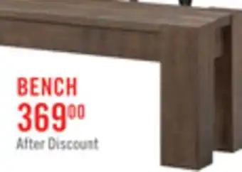 The Brick Kort & Co. Sol Dining Bench, 44W - Brown offer