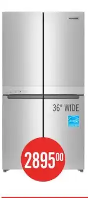 The Brick KitchenAid 36 19.4 Cu. Ft. French-Door Refrigerator - Stainless Steel - KRQC506MPS offer