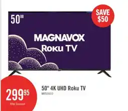 The Brick Magnavox 50 4K Ultra HD Roku Smart TV offer