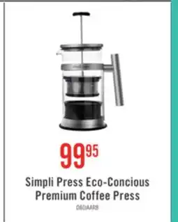 The Brick Simpli Press Eco-Concious Premium Coffee Press - SIM-340-BLA offer