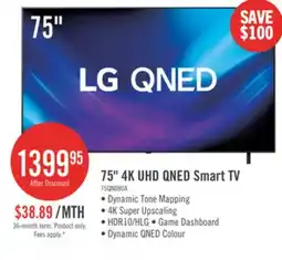 The Brick LG 75 QNED80 QNED 4K UHD Smart webOS TV (75QNED80AUA.ACC) - 2025 Model offer