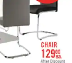 The Brick Tuxedo Dining Chair with Vegan-Leather Fabric, Metal - White offer