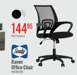 The Brick Sealy Raven 25.2 Adjustable Ergonomic Office Chair with Mesh Padding - Black offer