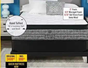 The Brick Scott Living Braemar Eurotop Firm Queen Mattress offer