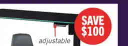 The Brick Finch 47 Gaming Office Desk with Electric Height Adjustment and RGB Lighting - Black offer