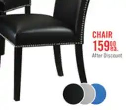 The Brick Cami Dining Chair with Vegan-Leather Fabric - Grey offer