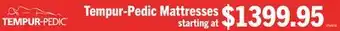 The Brick Tempur-Pedic TEMPUR Support Firm Twin Mattress offer