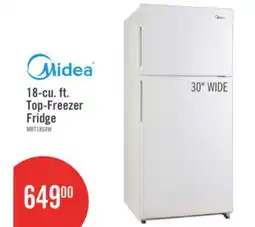 The Brick Midea 18 Cu. Ft. Top-Freezer Refrigerator - MRT18S4AWW offer