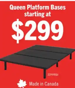 The Brick Zephyr Queen Platform Base offer