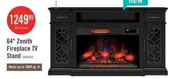 The Brick Zenith 64 Electric Fireplace TV Stand with Storage for TVs up to 70 - Black offer